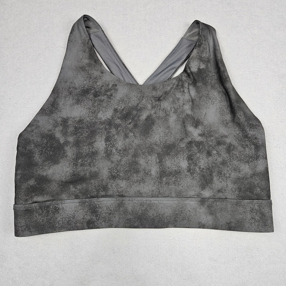 Fabletics Sz XXL 1X No-Bounce High Impact Sports Bra Crisscross Strappy Onyx